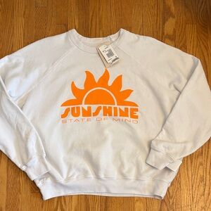 MOTHER The Biggie Message Sunshine State Of Mind Sweatshirt - Size S